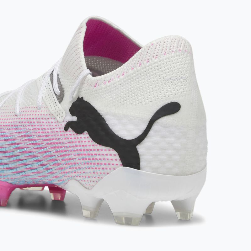 Încălțăminte de fotbal PUMA Future 7 Ultimate FG/AG puma white/puma black/poison pink 10