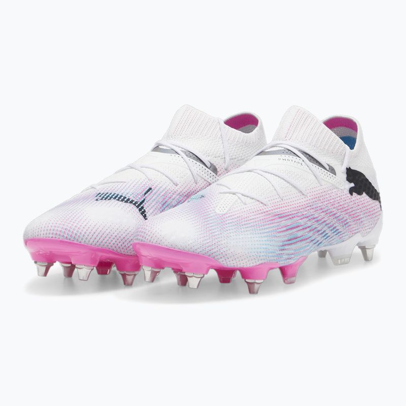 Încălțăminte de fotbal PUMA Future 7 Ultimate MxSG puma white/puma black/poison pink 10