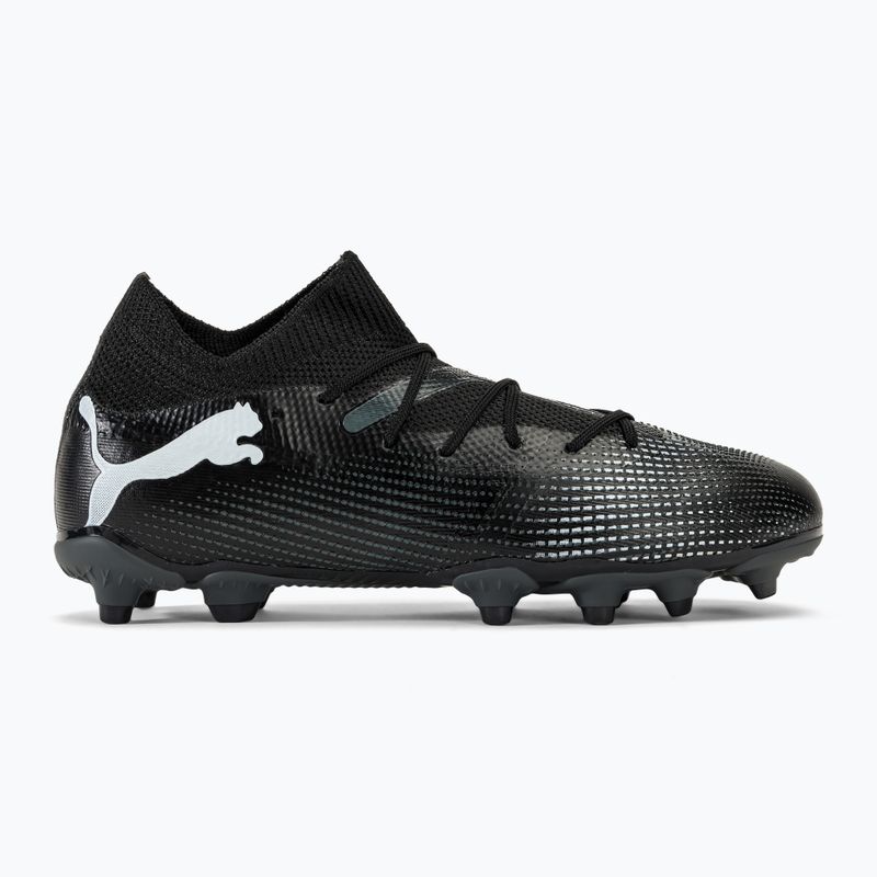 Încălțăminte de fotbal pentru copii PUMA Future 7 Match FG/AG puma black/puma white 2