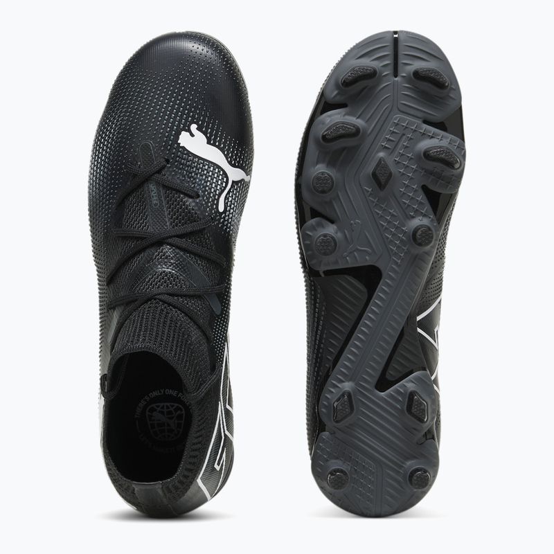 Încălțăminte de fotbal pentru copii PUMA Future 7 Match FG/AG puma black/puma white 11