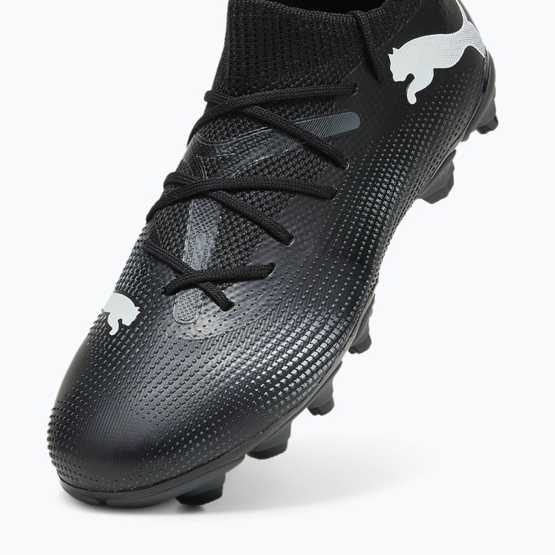 Încălțăminte de fotbal pentru copii PUMA Future 7 Match FG/AG puma black/puma white 12