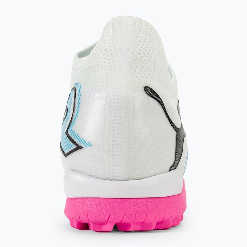 Încălțăminte de fotbal pentru copii PUMA 7 Match TT + Mid puma white/puma black/poison pink