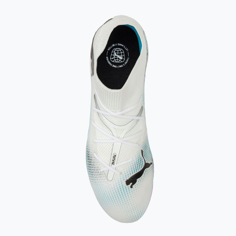 Încălțăminte de fotbal PUMA Future 7 Match MxSG puma white/puma black/poison pink 5