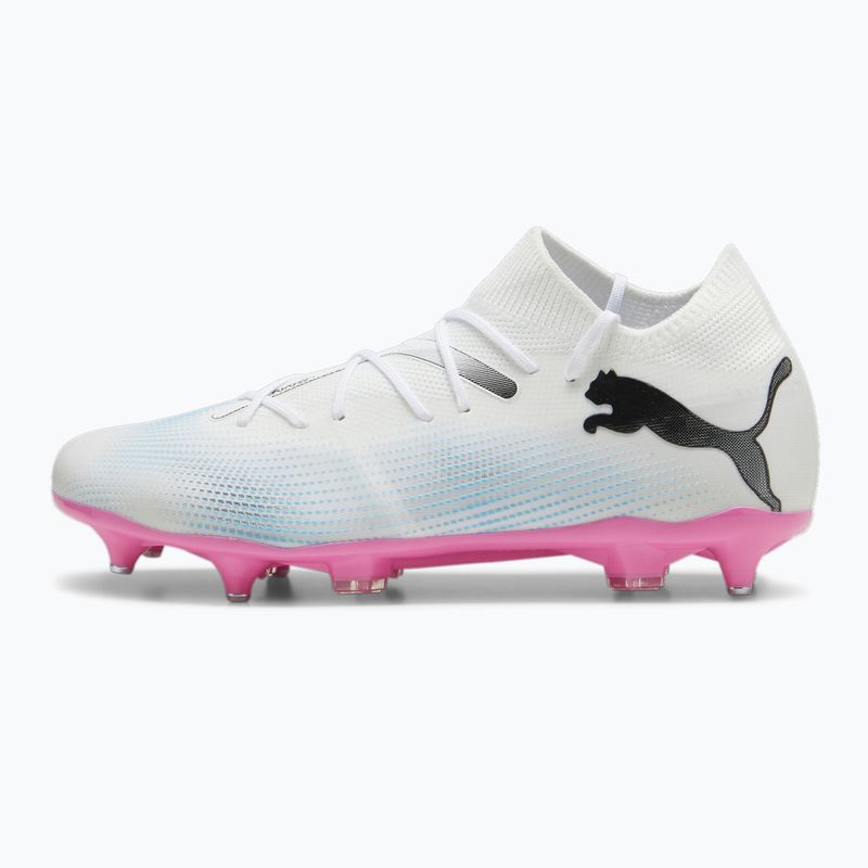 Încălțăminte de fotbal PUMA Future 7 Match MxSG puma white/puma black/poison pink 8