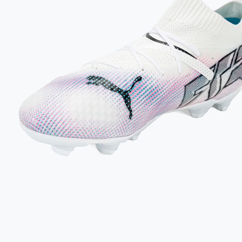 Încălțăminte de fotbal pentru copii PUMA Future 7 Pro FG/AG Jr puma white/puma black/poison pink 7