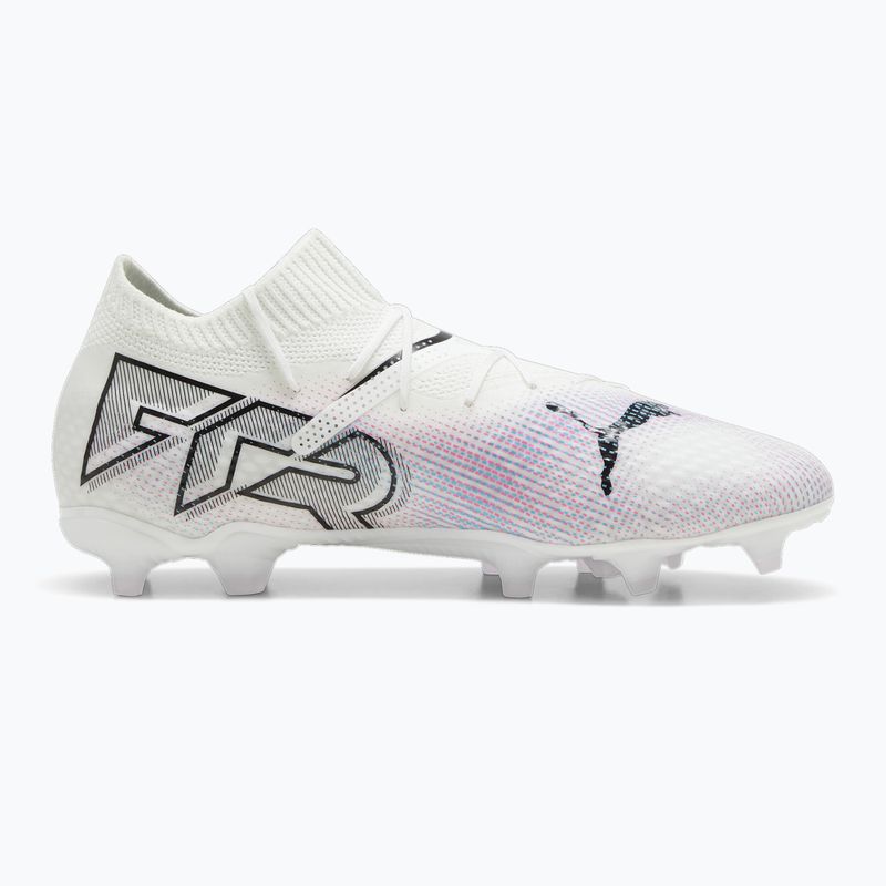 Încălțăminte de fotbal pentru copii PUMA Future 7 Pro FG/AG Jr puma white/puma black/poison pink 9