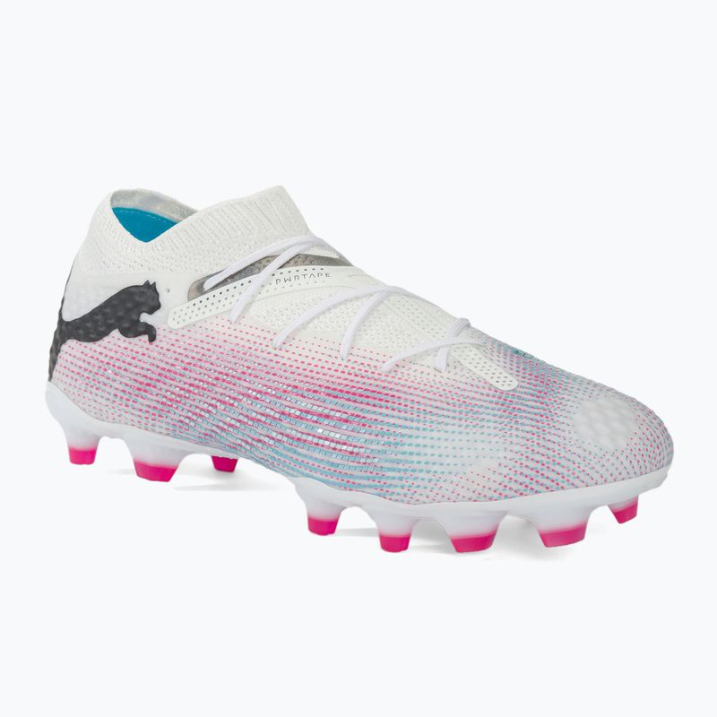 Încălțăminte de fotbal PUMA Future 7 Pro+ FG/AG puma white/puma black/poison pink