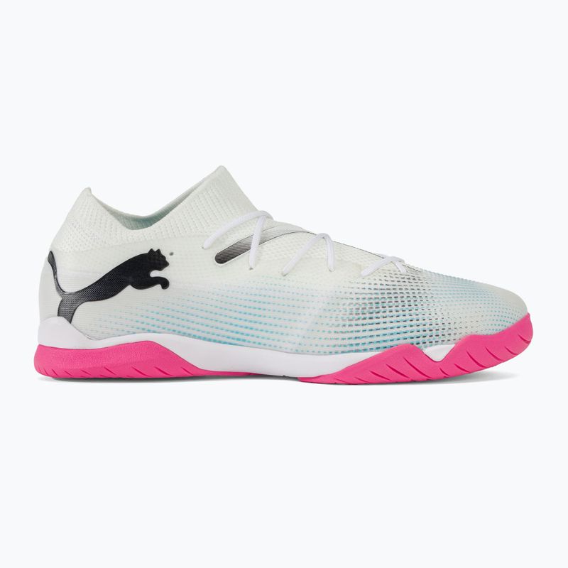 Încălțăminte de fotbal PUMA Future 7 Match IT puma white/puma black/poison pink 2