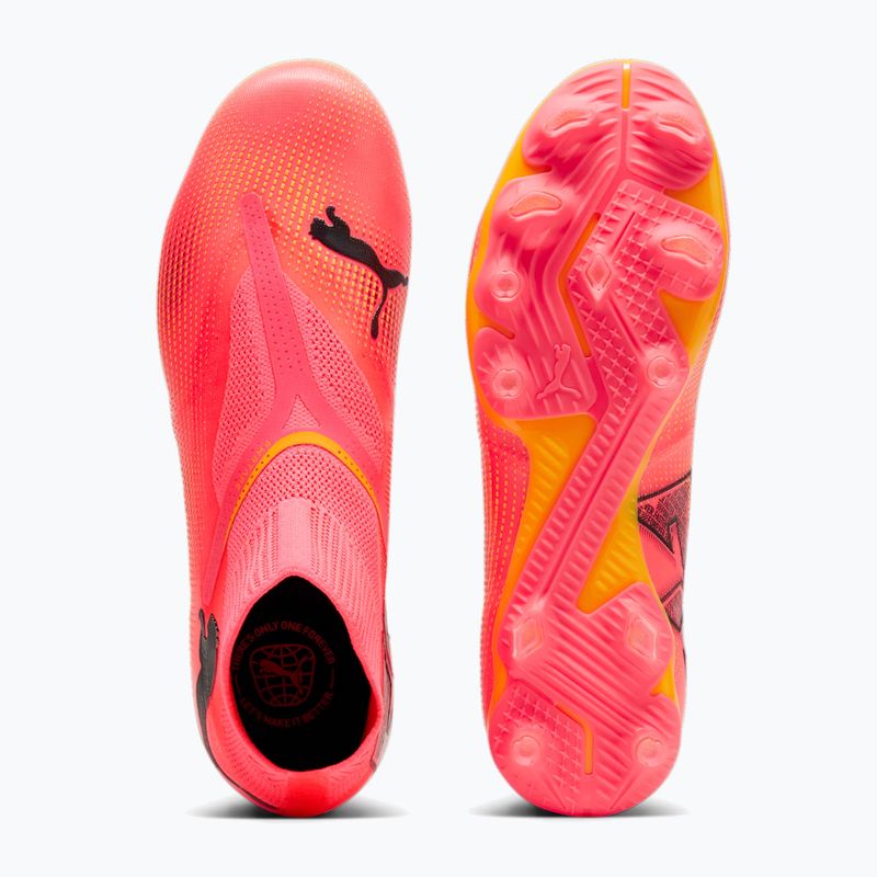 Încălțăminte de fotbal PUMA Future 7 Match+ LL FG/AG sunset glow/puma black/sun stream 11