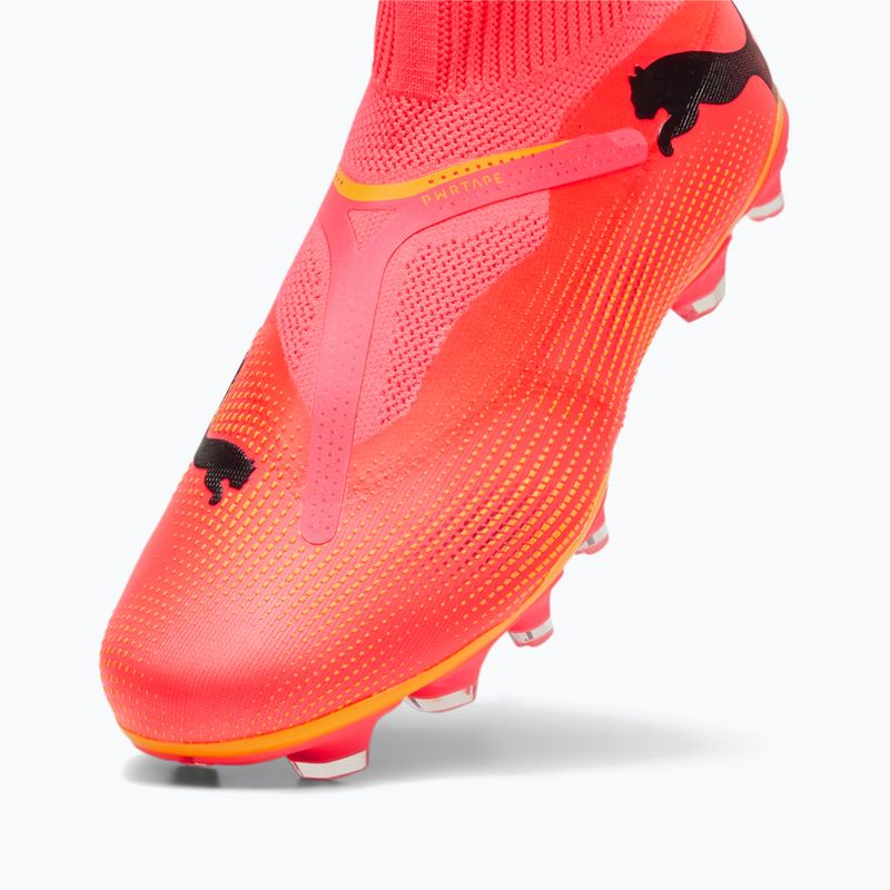 Încălțăminte de fotbal PUMA Future 7 Match+ LL FG/AG sunset glow/puma black/sun stream 12