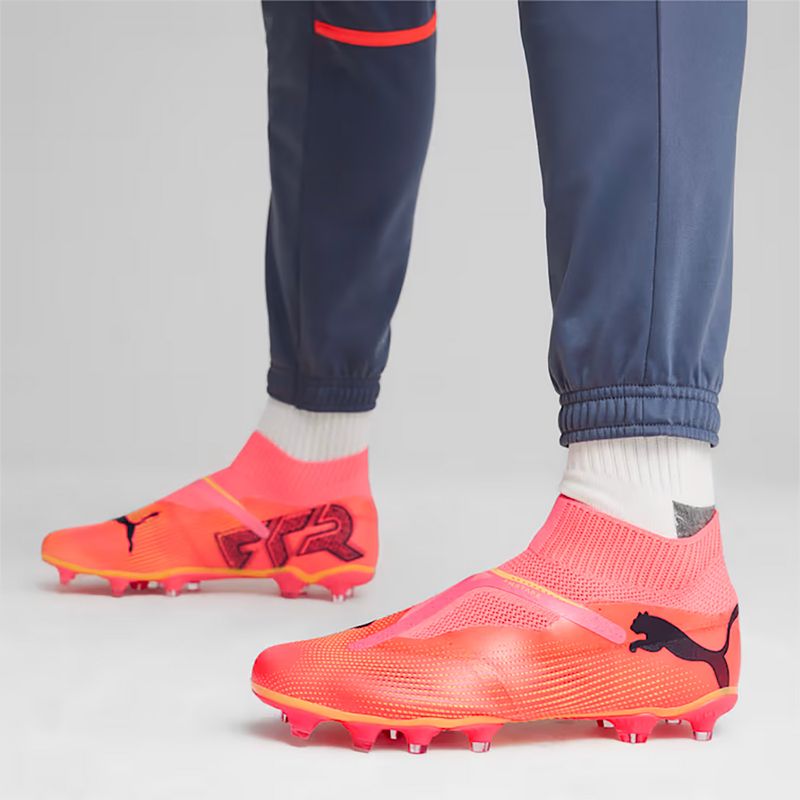 Încălțăminte de fotbal PUMA Future 7 Match+ LL FG/AG sunset glow/puma black/sun stream 15