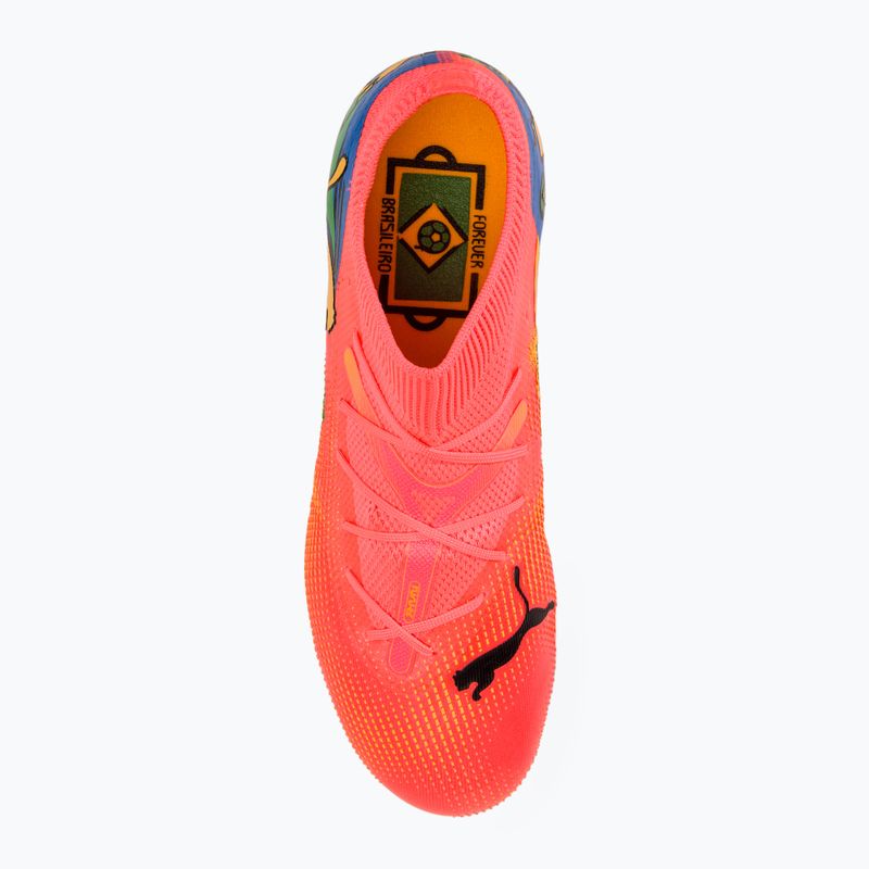 Încălțăminte de fotbal PUMA Future 7 Match Neymar Jr FG/AG sunset glow/black/sun stream/puma green/blue 5