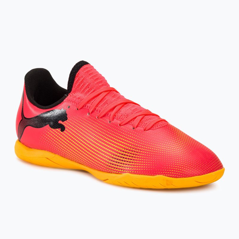 Încălțăminte de fotbal pentru copii PUMA Future 7 Play IT sunset glow/puma black/sun stream