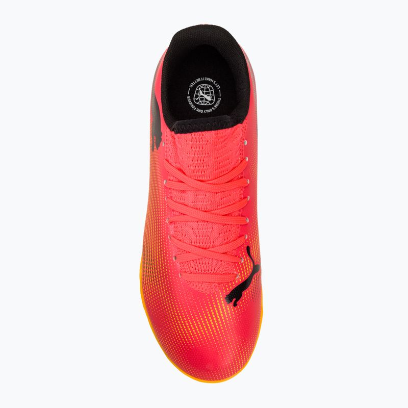 Încălțăminte de fotbal pentru copii PUMA Future 7 Play IT sunset glow/puma black/sun stream 5