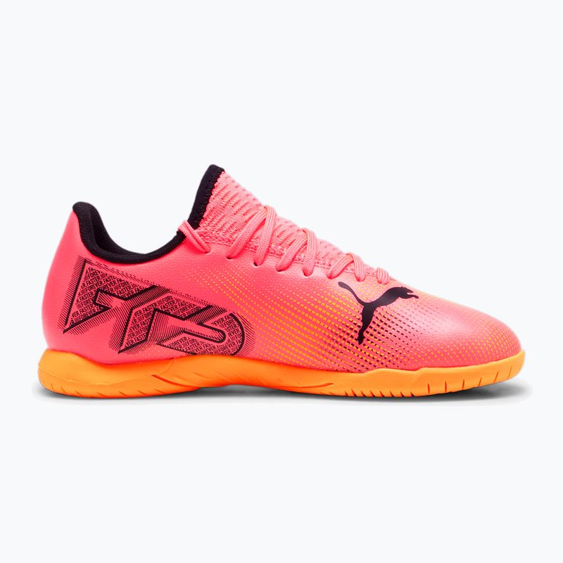 Încălțăminte de fotbal pentru copii PUMA Future 7 Play IT sunset glow/puma black/sun stream 9