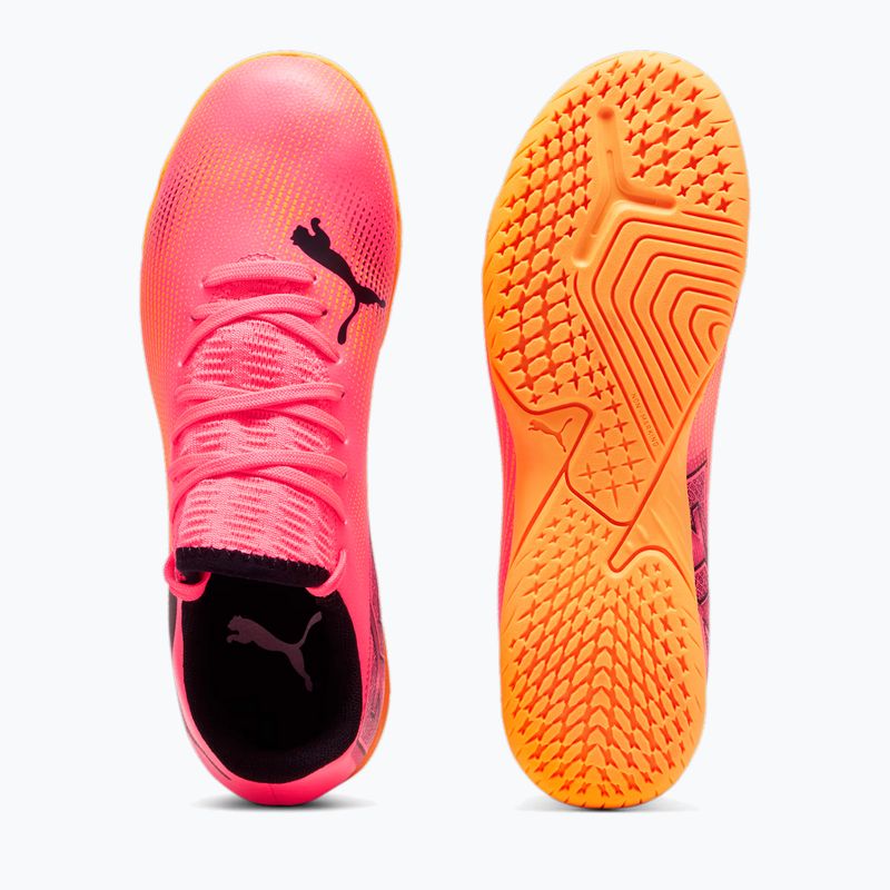 Încălțăminte de fotbal pentru copii PUMA Future 7 Play IT sunset glow/puma black/sun stream 11