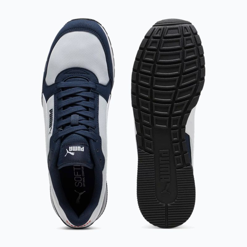 Încălțăminte PUMA ST Runner v3 Mesh silver mist/white/club navy/for all time red/black 11