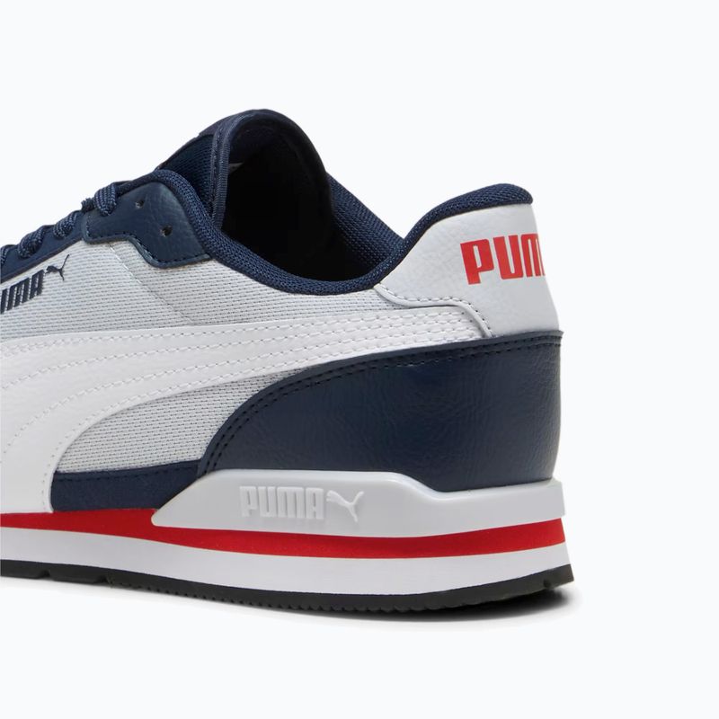 Încălțăminte PUMA ST Runner v3 Mesh silver mist/white/club navy/for all time red/black 12