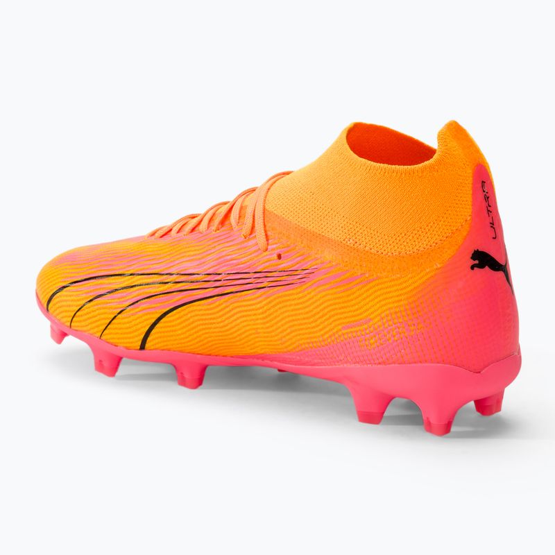 Încălțăminte de fotbal pentru copii PUMA Ultra Pro FG/AG Jr sunset glow/puma black/sun stream 3