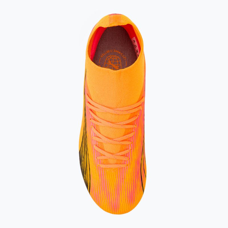 Încălțăminte de fotbal pentru copii PUMA Ultra Pro FG/AG Jr sunset glow/puma black/sun stream 5