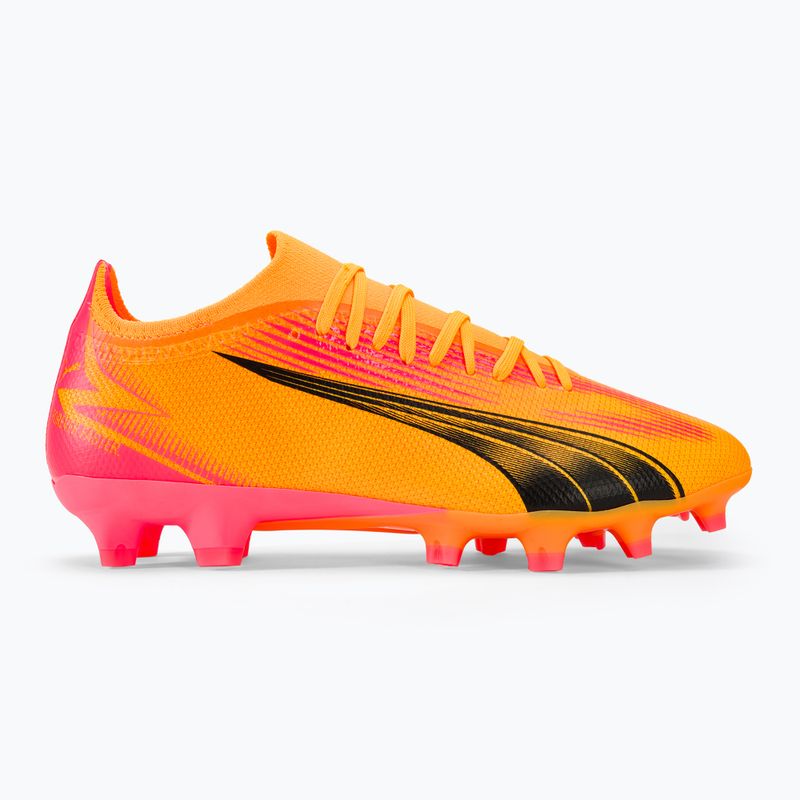 Încălțăminte de fotbal PUMA Ultra Match FG/AG sunset glow/puma black/sun stream 2
