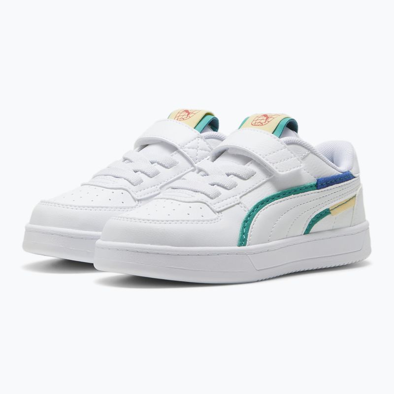 Încălțăminte pentru copii PUMA Caven 2.0 Ready, Set, Better AC+ PS puma white/cobalt glaze/sparkling green