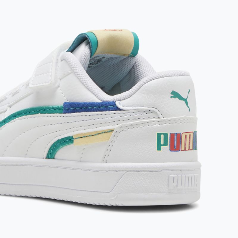 Încălțăminte pentru copii PUMA Caven 2.0 Ready, Set, Better AC+ PS puma white/cobalt glaze/sparkling green