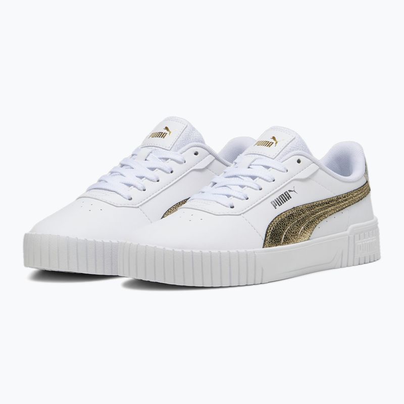 Încălțăminte pentru femei PUMA Carina 2.0 Metallic Shine puma white/puma gold/puma silver 8