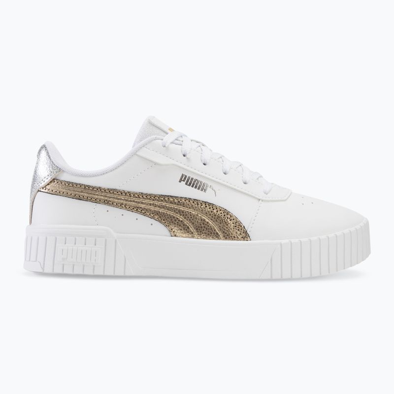 Încălțăminte pentru femei PUMA Carina 2.0 Metallic Shine puma white/puma gold/puma silver 2