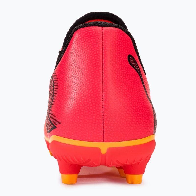 Încălțăminte de fotbal pentru copii PUMA Future 7 Play FG/AG Jr sunset glow/puma black/sun stream