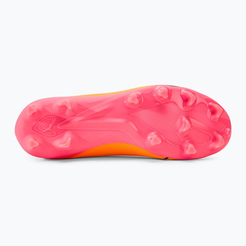 Încălțăminte de fotbal pentru copii PUMA Ultra Match LL FG/AG Jr sunset glow/puma black/sun stream