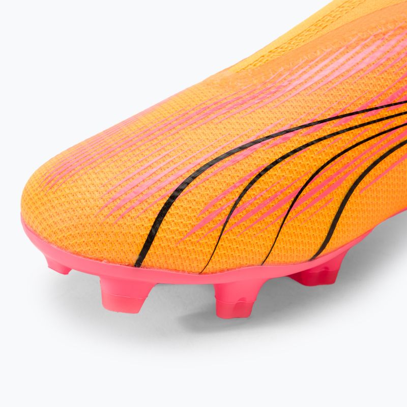 Încălțăminte de fotbal pentru copii PUMA Ultra Match LL FG/AG Jr sunset glow/puma black/sun stream