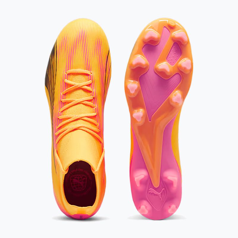 Încălțăminte de fotbal PUMA Ultra Pro FG/AG sunset glow/puma black/sun stream 11