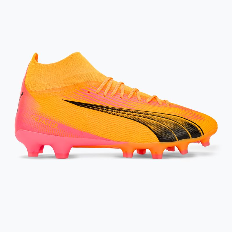Încălțăminte de fotbal PUMA Ultra Pro FG/AG sunset glow/puma black/sun stream 2