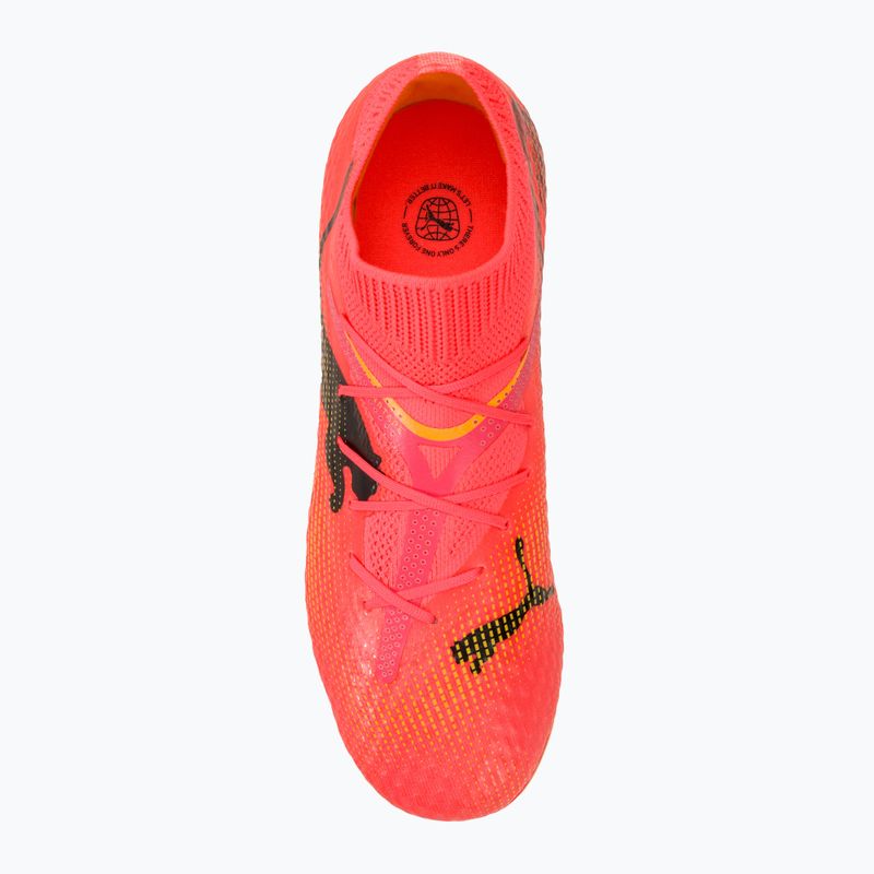 Încălțăminte de fotbal pentru copii PUMA Future 7 Pro FG/AG Jr sunset glow/puma black/sun stream 5