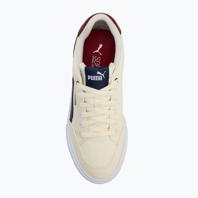 Încălțăminte pentru copii PUMA Court Classic Vulc FS warm white/puma navy/sugared almond 5
