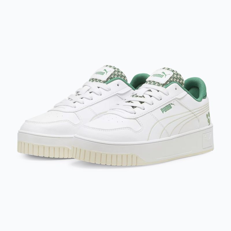 Încălțăminte pentru femei PUMA Carina Street Blossom puma white/sugared almond/archive green 10