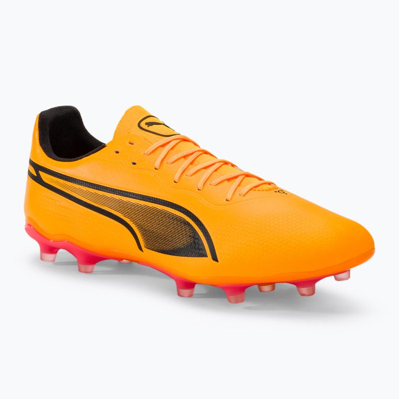 Încălțăminte de fotbal PUMA King Pro Fg/Ag sun stream/puma black/sunset glow