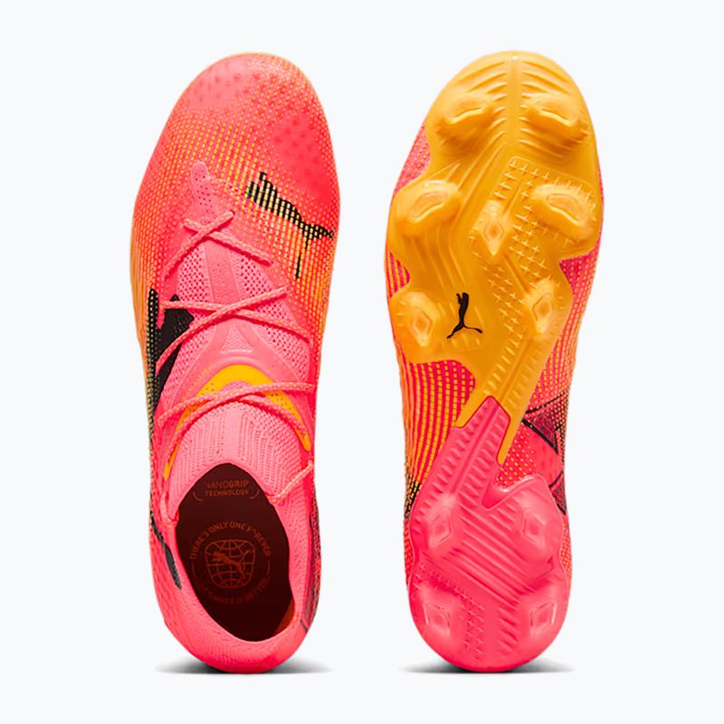Încălțăminte de fotbal PUMA Future 7 Ultimate FG/AG sunset glow/puma black/sun stream 11