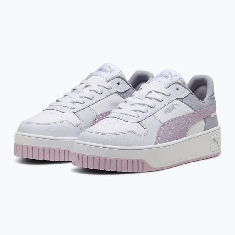 Încălțăminte pentru femei PUMA Carina Street puma white/grape mist/puma silver 3