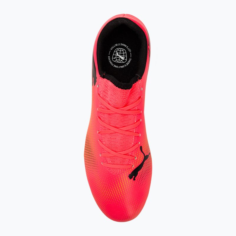 Încălțăminte de fotbal PUMA Future 7 Play FG/AG sunset glow/puma black/sun stream