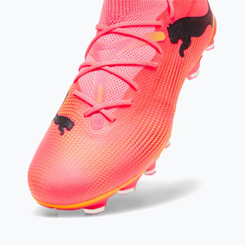 Încălțăminte de fotbal PUMA Future 7 Match FG/AG sunset glow/puma black/sun stream 12