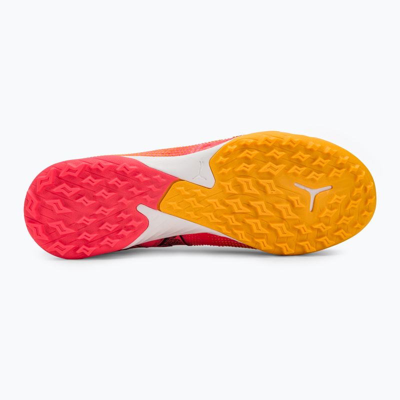 Încălțăminte de fotbal pentru copii PUMA Future 7 Match TT + Mid Jr sunset glow/puma black/sun stream