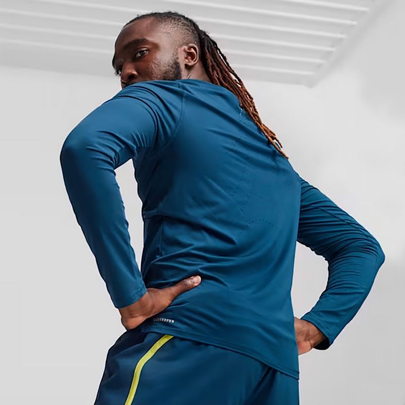 Longsleeve de alergat pentru bărbați PUMA Run Cloudspun blue 5