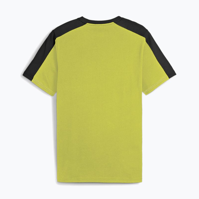 Tricou pentru bărbați PUMA ESS+ Block Tee puma black/lime sheen 2