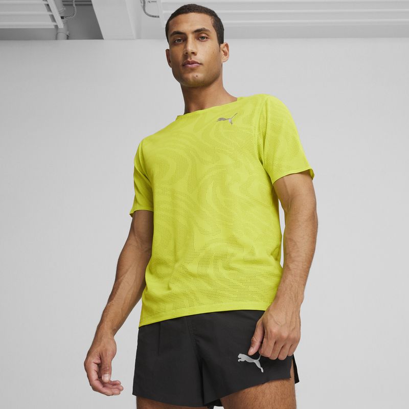 Tricou de alergat pentru bărbați PUMA Run Ultraspun green 6