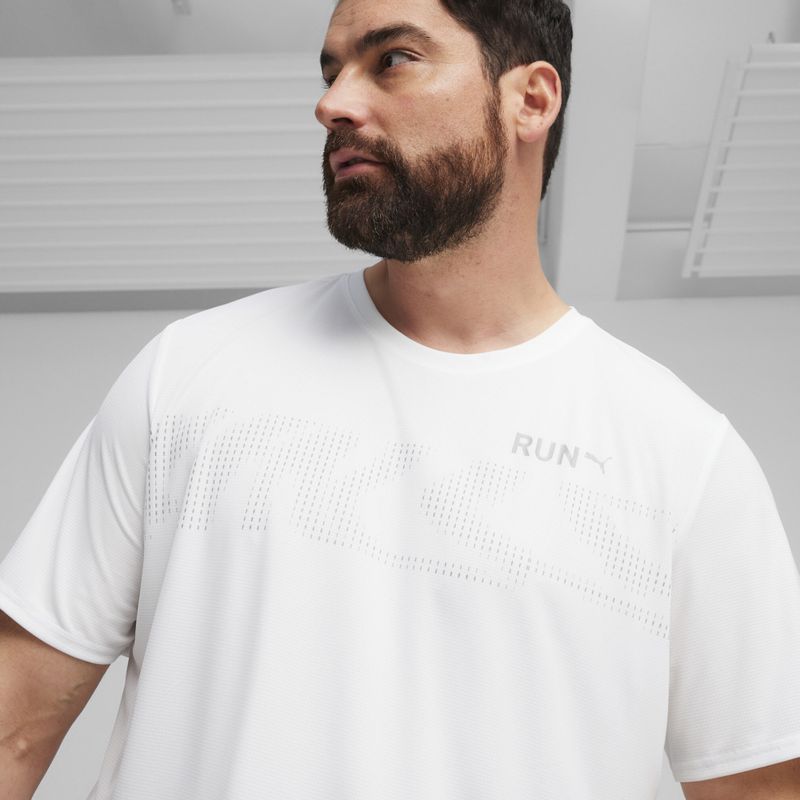 Tricou de alergat pentru bărbați PUMA Run Favorite Graphic white
