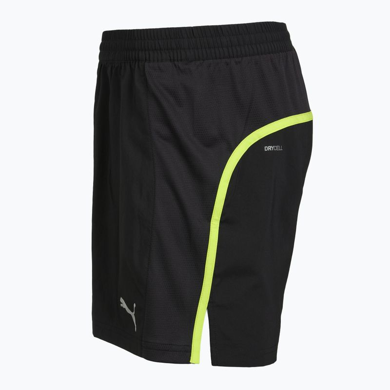 Pantaloni scurți de alergare pentru bărbați Puma Run Favorite Velocity 5" Shorts black/lime 3