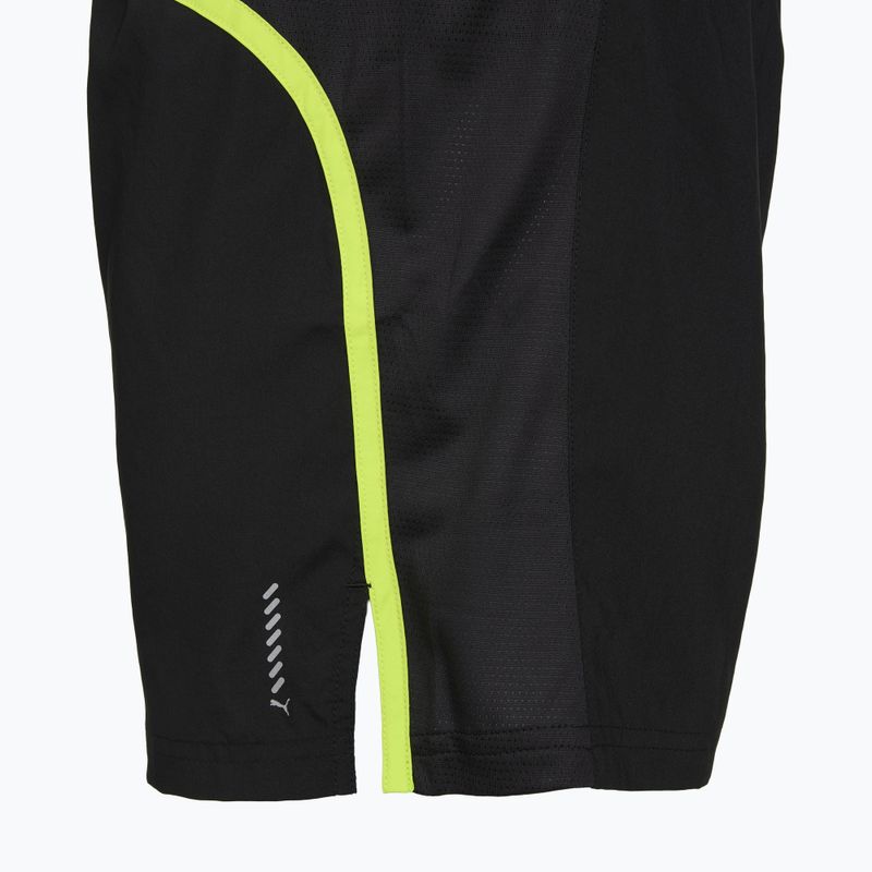 Pantaloni scurți de alergare pentru bărbați Puma Run Favorite Velocity 5" Shorts black/lime 4