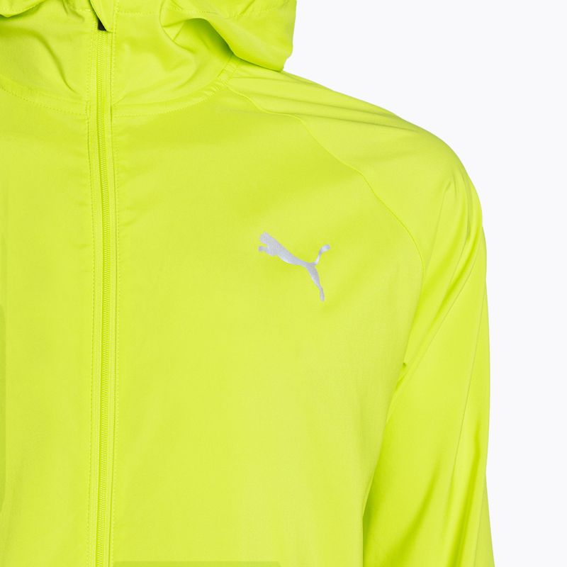 Geacă de alergat pentru bărbați PUMA Run Favoriteoven Hooded green 3